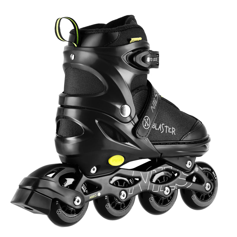 NA18168A BLASTER BLACK INLINE SKATES SIZE S (31-34) NILS EXTREME