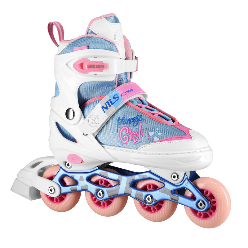 NA18168A PRINCESS WHITE SKATING SKATES SIZE L (39-42) NILS EXTREME