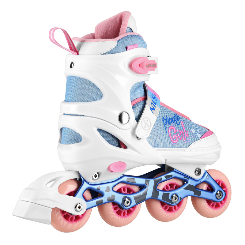 NA18168A PRINCESS WHITE SKATING SKATES SIZE L (39-42) NILS EXTREME