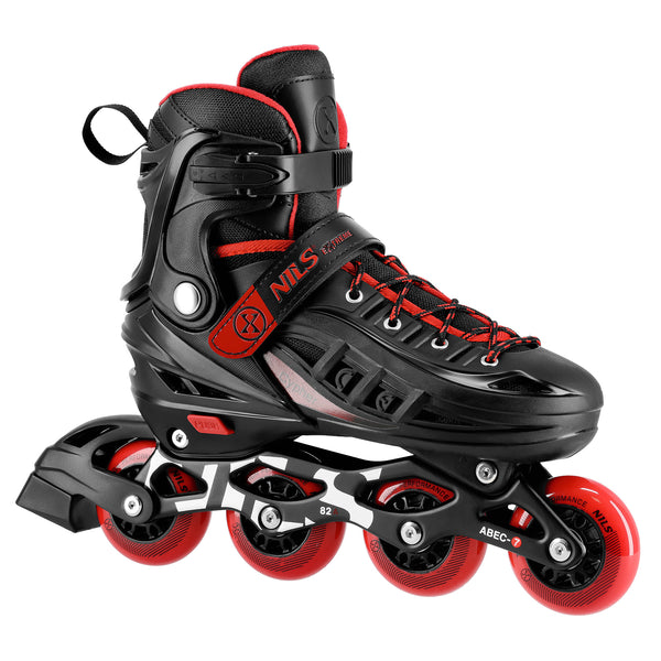 NA18811A CYPHER RED INLINE SKATES SIZE S (29-33) NILS EXTREME