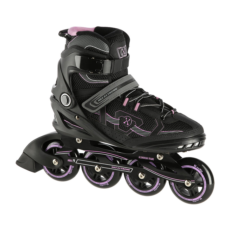 NA9157 BLACK-PURPLE SIZE 44 NILS EXTREME ROLLER SKATES