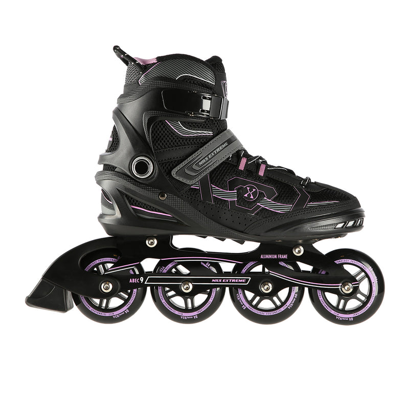 NA9157 BLACK-PURPLE SIZE 44 NILS EXTREME ROLLER SKATES