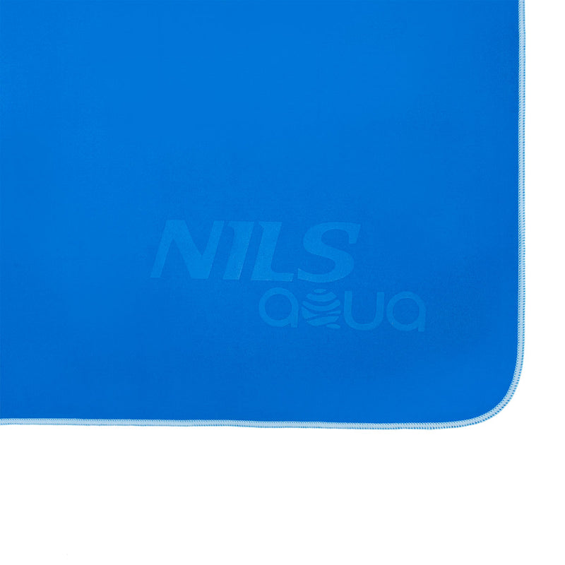 NAR12 BLUE MICROFIBER TOWEL 180x100 cm NILS AQUA