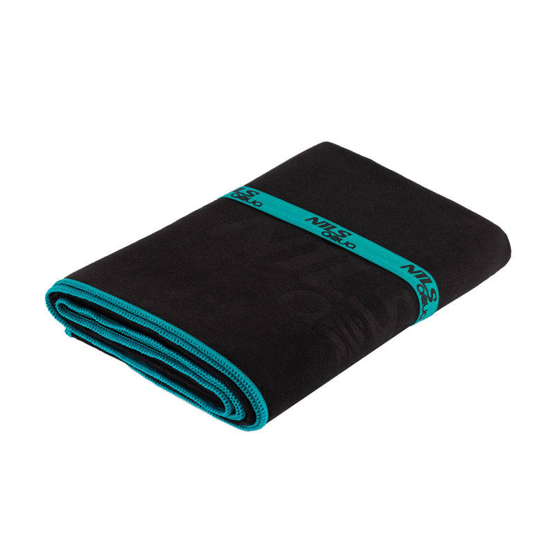 NAR13 BLACK MICROFIBER TOWEL 200x90 cm NILS AQUA