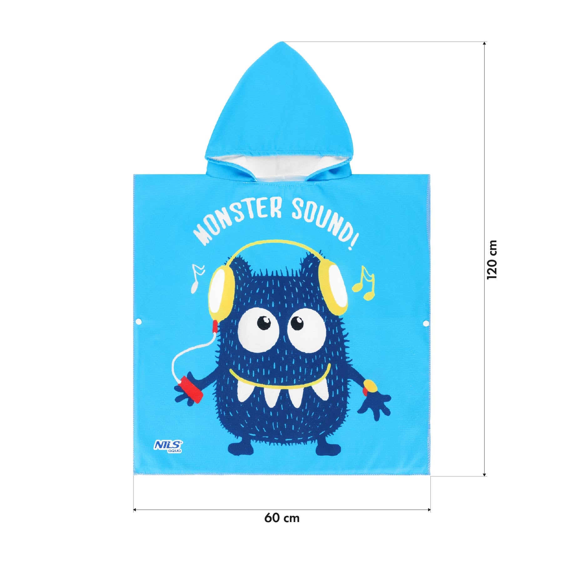 NAR20 PONCHO RUČNÍK MONSTER NILS AQUA
