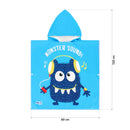 NAR20 PONCHO TOWEL MONSTER NILS AQUA