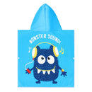 NAR20 PONCHO TOWEL MONSTER NILS AQUA