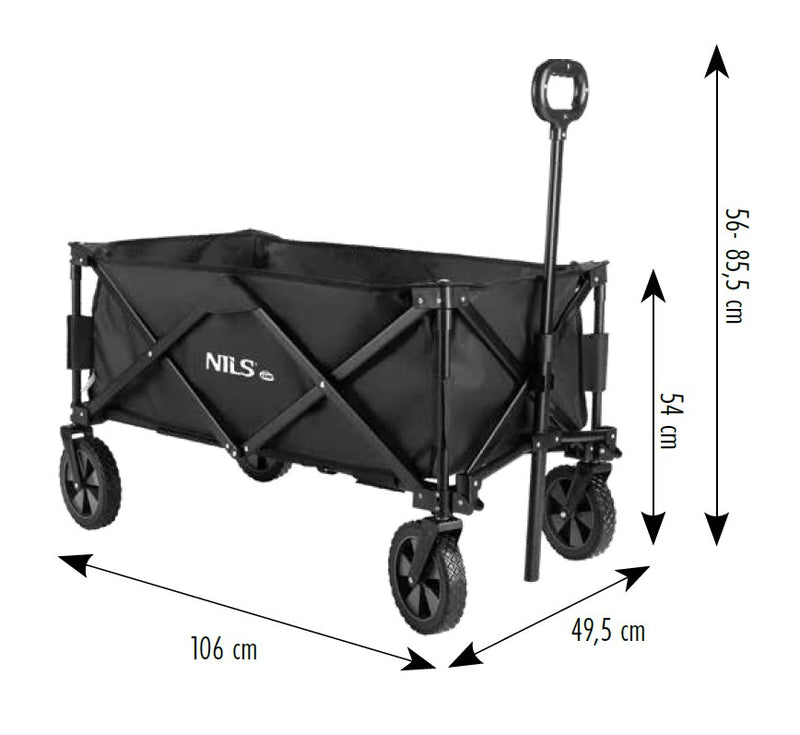 NC1603 BLACK NILS CAMP TRAVEL STROLLER