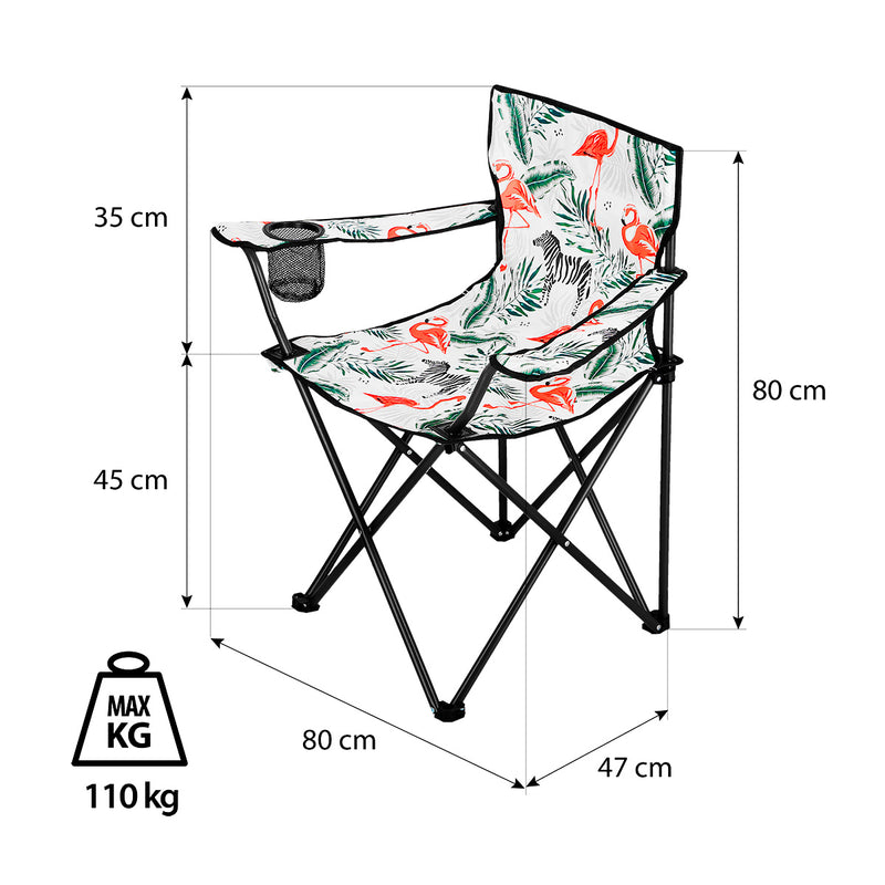 NC1625 FLAMINGO CAMPING CHAIR NILS CAMP