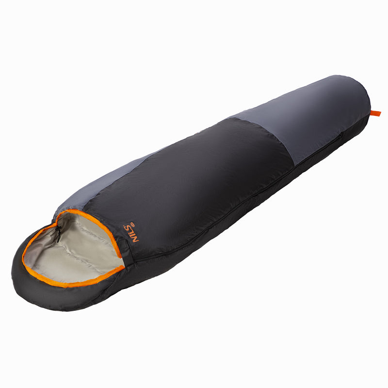 NC1705 ULTRA LIGHT SLEEPING BAG GREY-ORANGE NILS CAMP