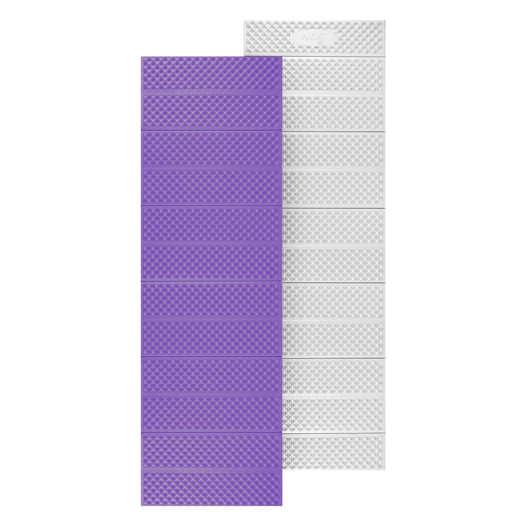 NC17103 KARIMATA SKŁADANA TURYSTYCZNA Z PODBICIEM ALUMINIOWYM + XPE 195 CM FIOLETOWA NILS CAMP