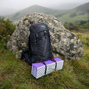 NC17103 KARIMATA SKŁADANA TURYSTYCZNA Z PODBICIEM ALUMINIOWYM + XPE 195 CM FIOLETOWA NILS CAMP