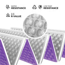 NC17103 KARIMATA SKŁADANA TURYSTYCZNA Z PODBICIEM ALUMINIOWYM + XPE 195 CM FIOLETOWA NILS CAMP