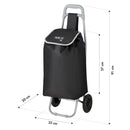 NC17106 WÓZEK NA ZAKUPY 40L CZARNY NILS CAMP