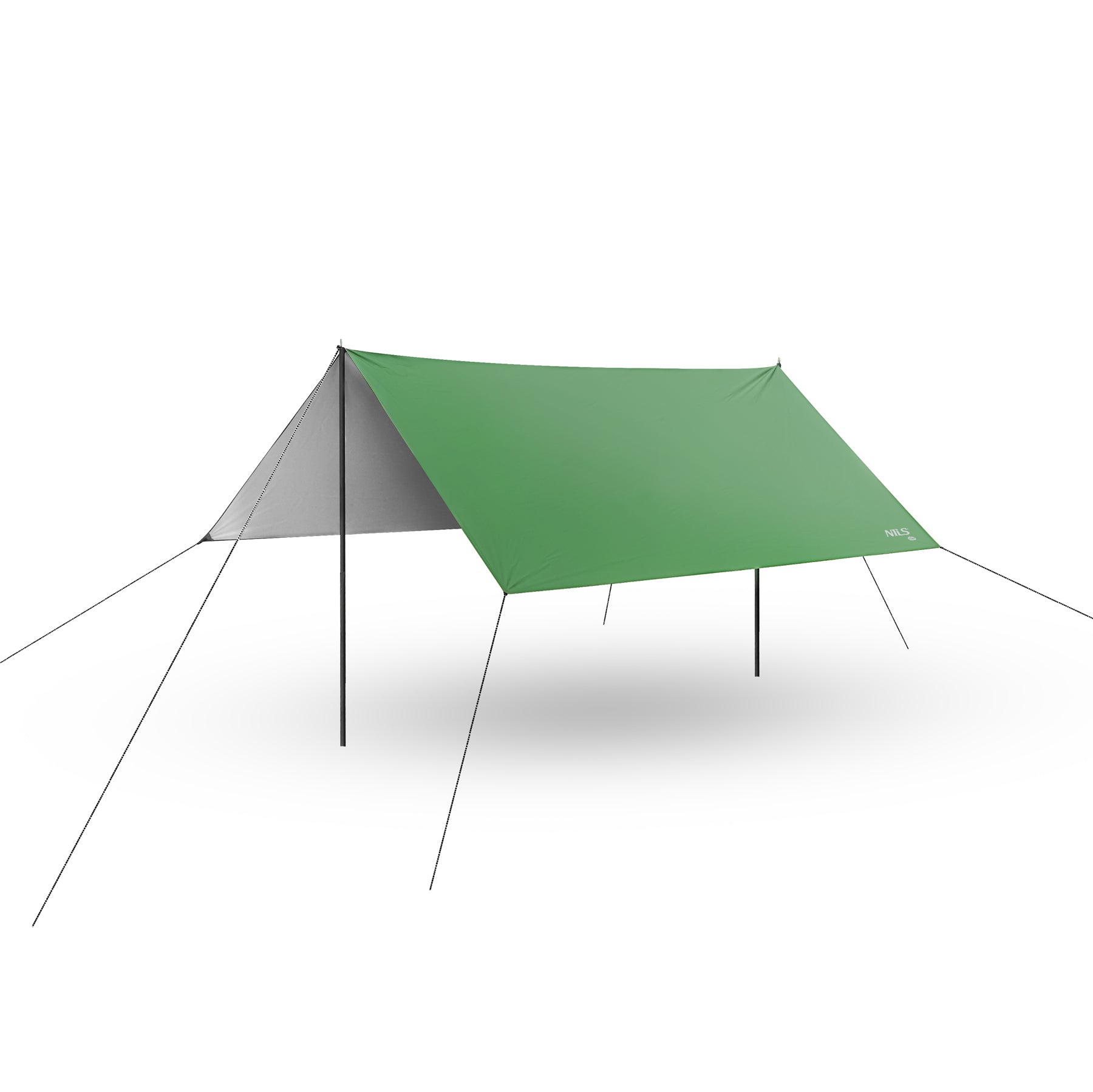 NC17107 TARP PŁACHTA BIWAKOWA KEMPINGOWA 300X300 CM ZIELONA NILS CAMP