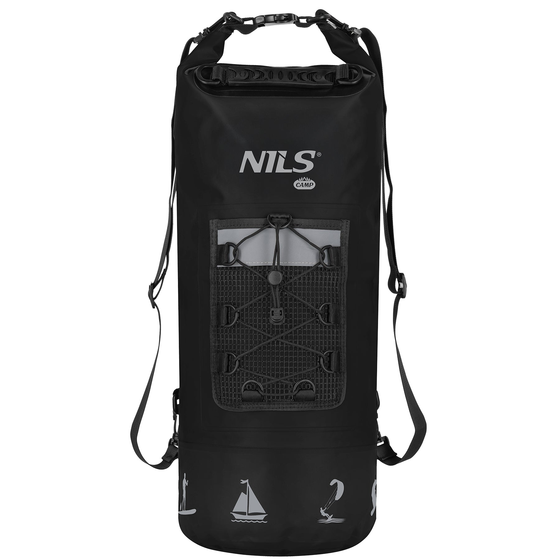 NC17108 PLECAK WODOODPORNY 25L CZARNY NILS CAMP