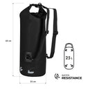 NC17108 PLECAK WODOODPORNY 25L CZARNY NILS CAMP