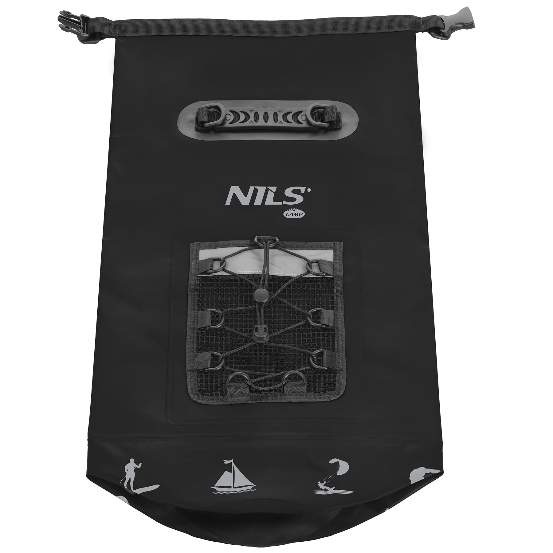 NC17108 PLECAK WODOODPORNY 25L CZARNY NILS CAMP