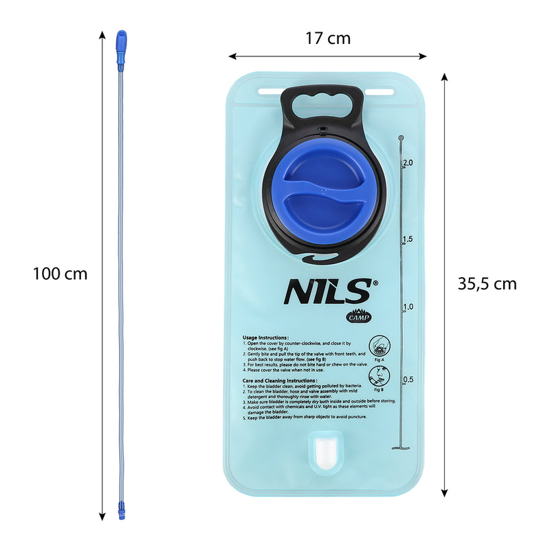 NC1720 BLUE BOTTLE 2L NILS CAMP