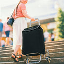 NC17206 WÓZEK NA ZAKUPY 40L CZARNY NILS CAMP