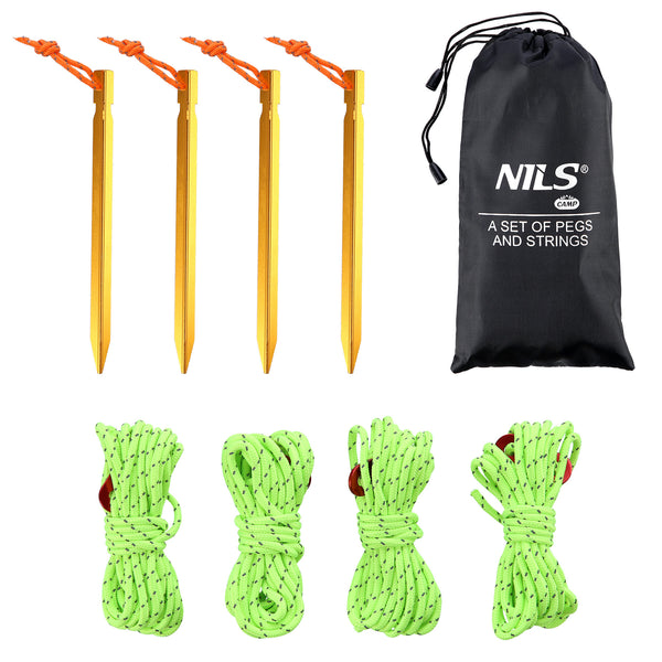 NC1726 NILS CAMP ANCHORING PEGS AND GUARDS SET