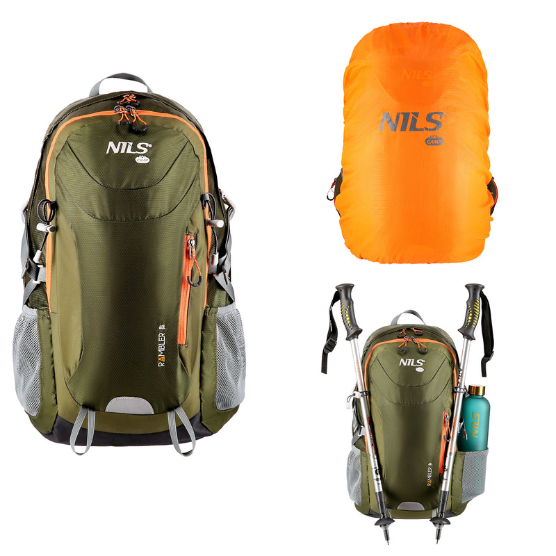 NC1917 TRAVEL BACKPACK GREEN RAMBLER 40L NILS CAMP