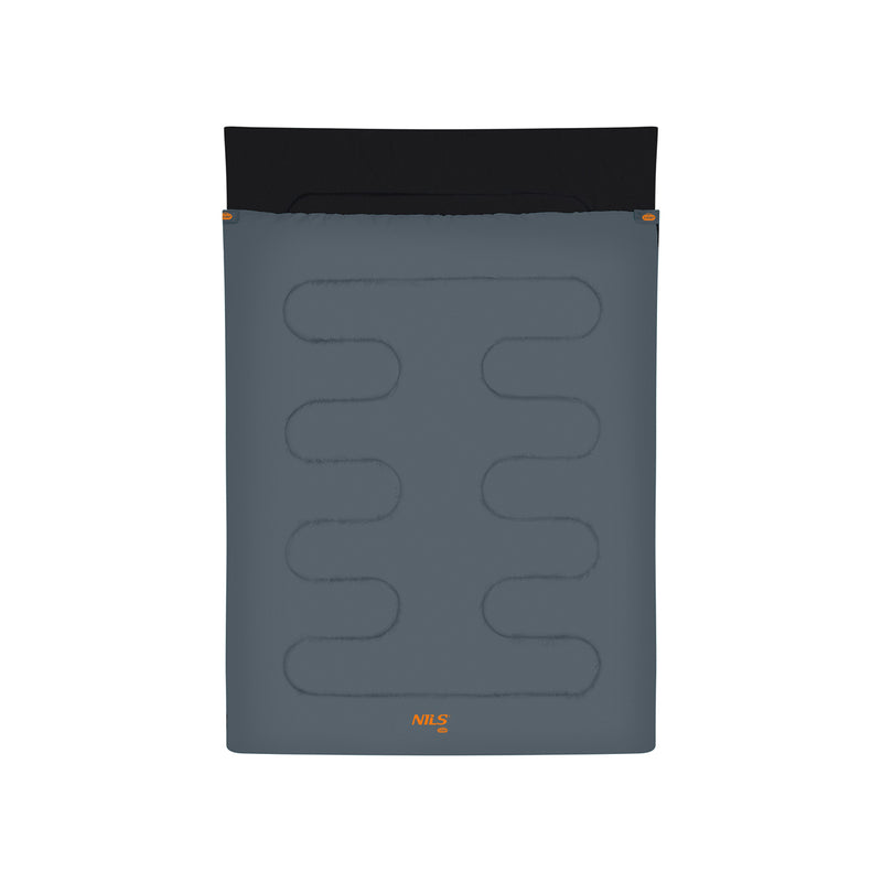 NC2001 ANTRACYT-POMARAŃCZOWY PODWÓJNY ŚPIWÓR NILS CAMP