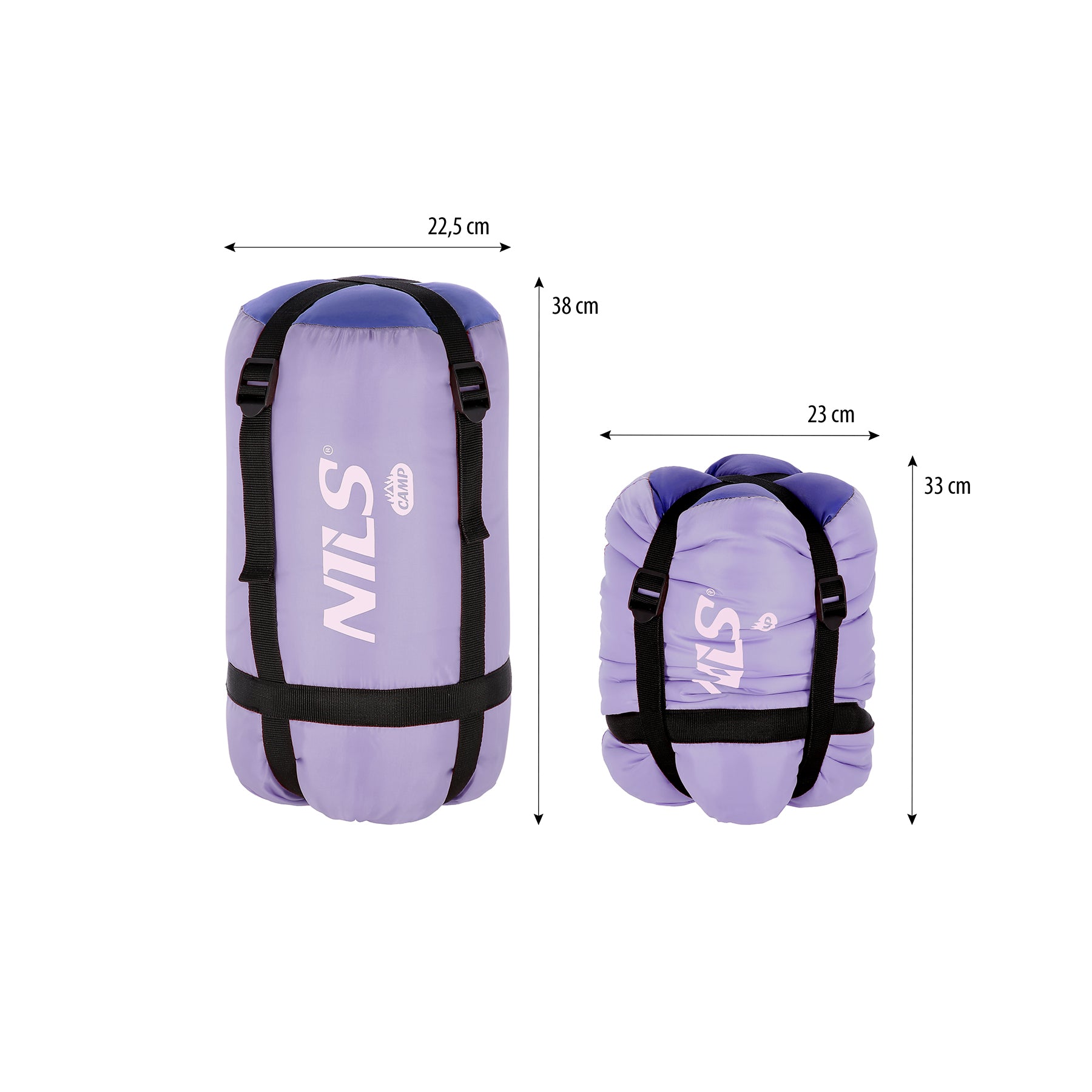 NC2007 PURPLE SLEEPING BAG JUNIOR NILS CAMP
