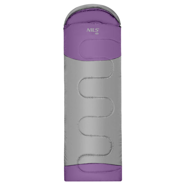 NC2008 GREY-PURPLE SLEEPING BAG SIZE M NILS CAMP