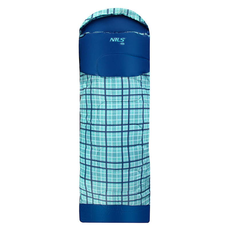 NC2009 BLUE CHECK SLEEPING BAG SIZE L NILS CAMP