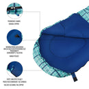 Spací pytel NC2009 s modrou kostkou, velikost L, NILS CAMP