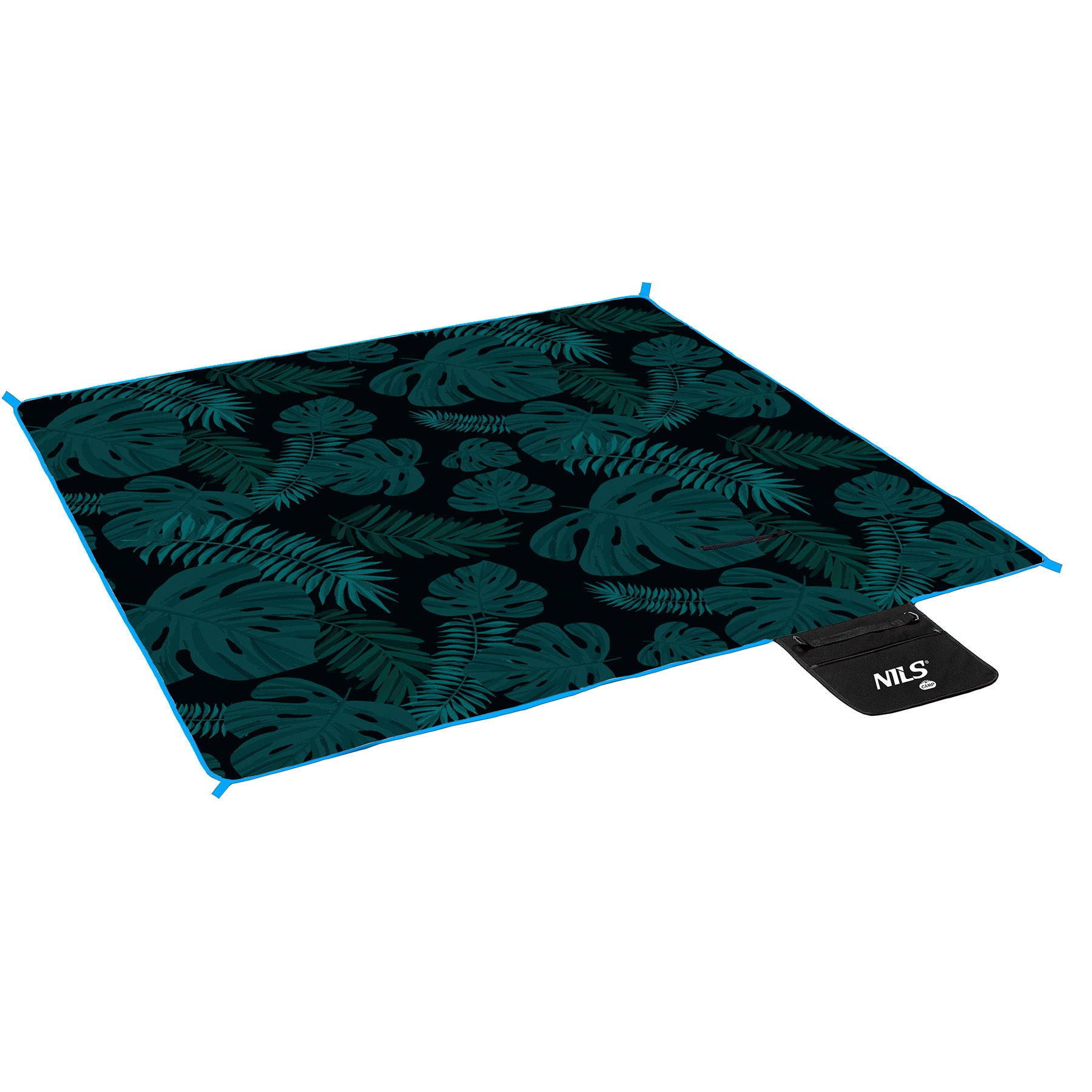 NC2222 PICNIC BLANKET LEAVES 200x200 PE ALU NILS CAMP
