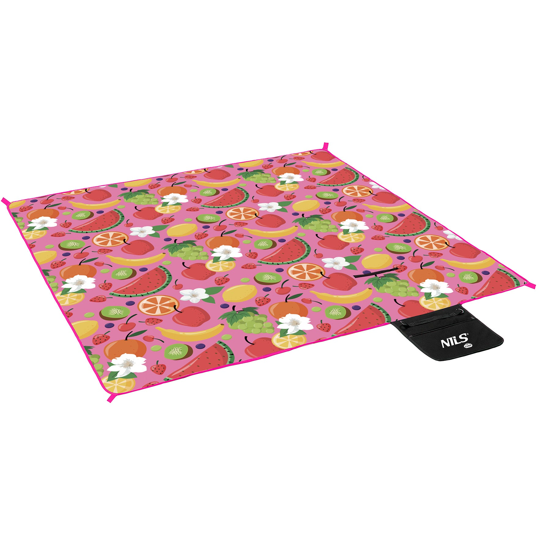 NC2223 PICNIC BLANKET FRUITS 200x200 PE ALU NILS CAMP