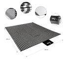 NC2311 KOC PIKNIKOWY BIAŁO-CZARNY 200x200 CM PE + ALU NILS CAMP