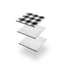 NC2311 KOC PIKNIKOWY BIAŁO-CZARNY 200x200 CM PE + ALU NILS CAMP