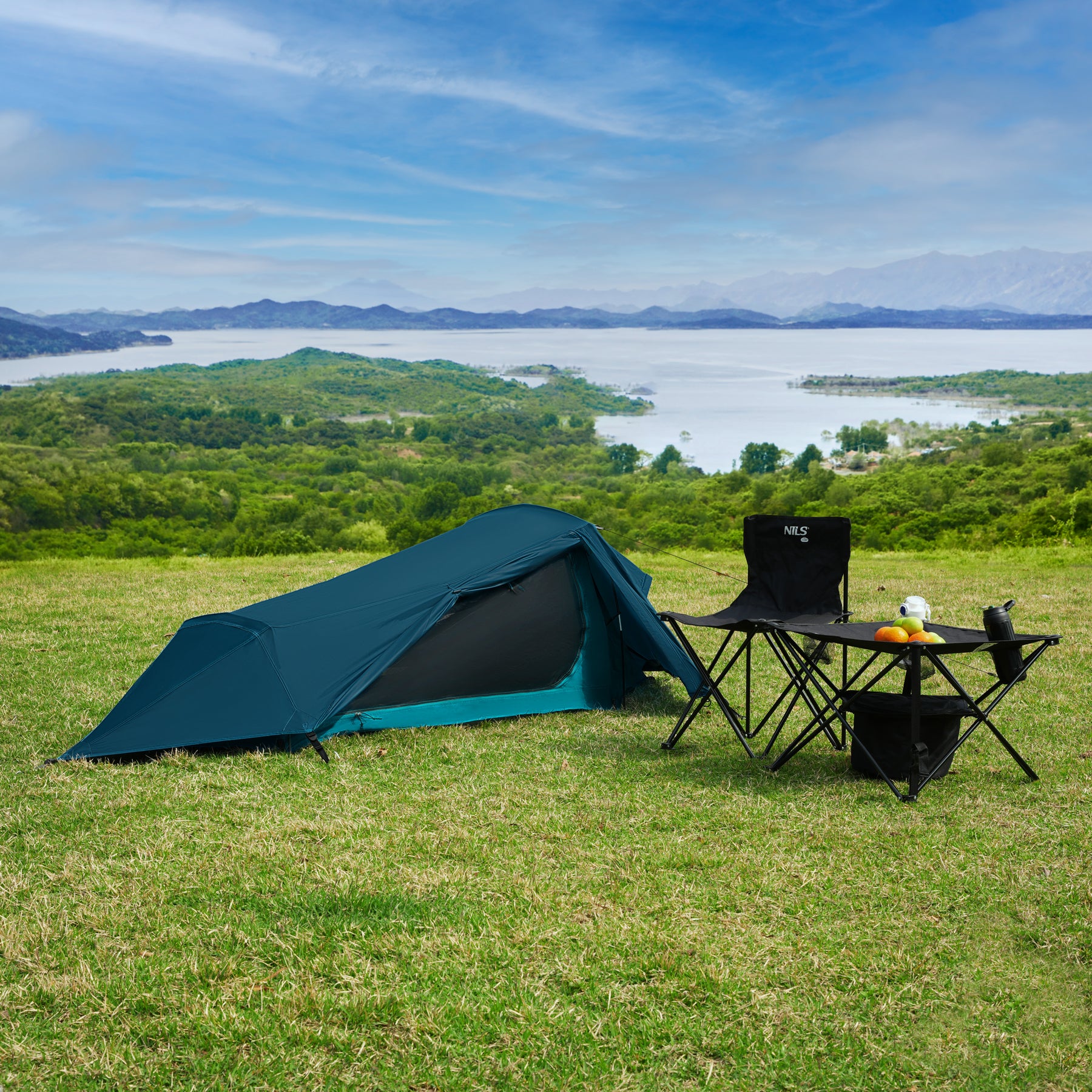 Nils Camp NC2501 Namiot Ultra Light Skyair 1 niebieski