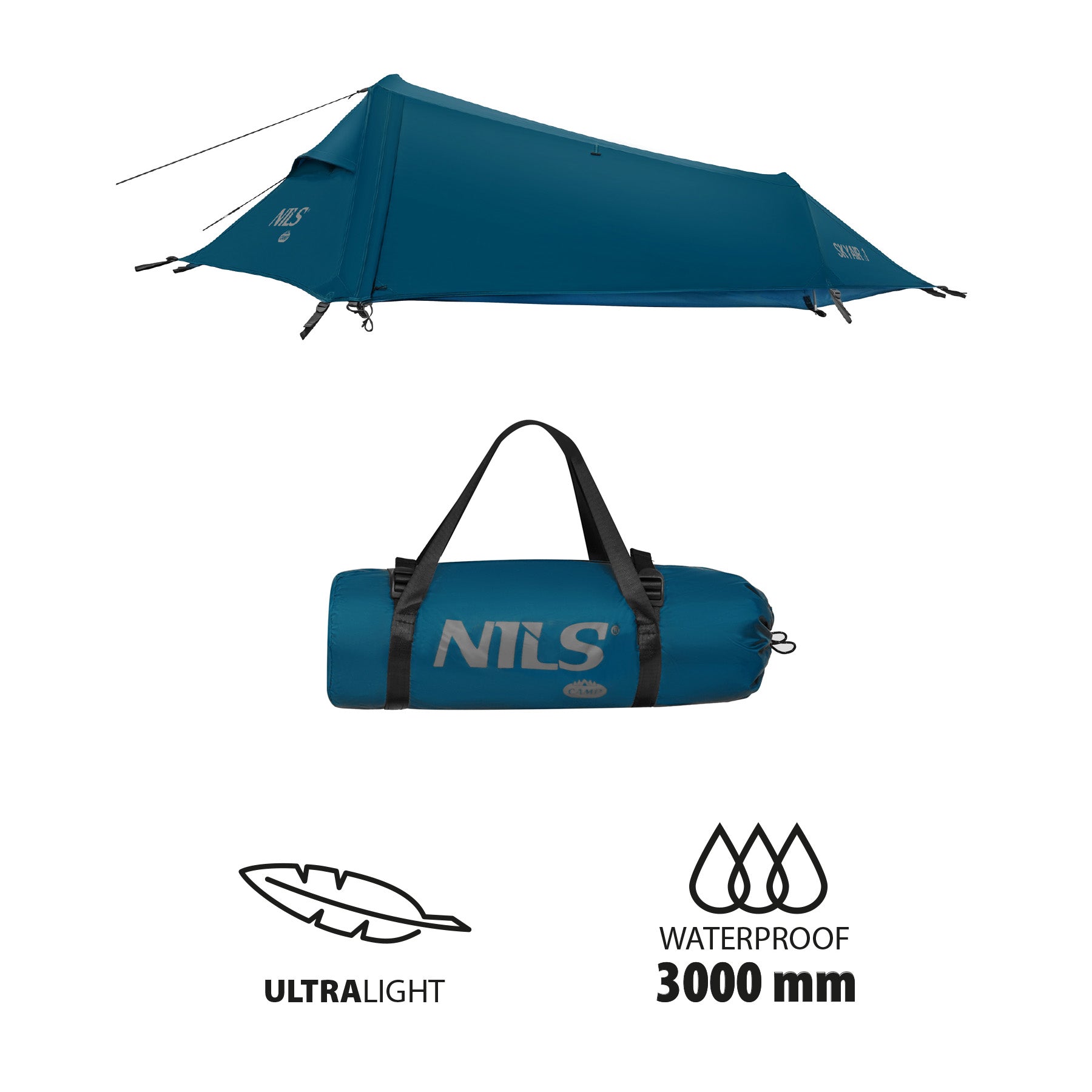 Nils Camp NC2501 Namiot Ultra Light Skyair 1 niebieski