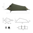 NC2501 NAMIOT ULTRA LIGHT SKYAIR 1 ZIELONY NILS CAMP