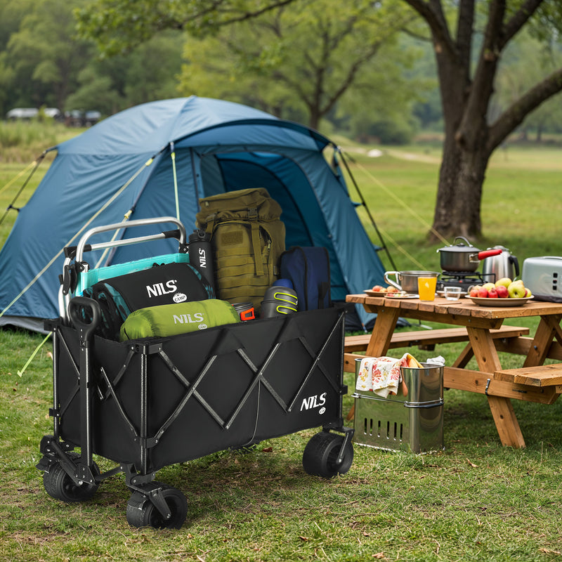 NC2604 WÓZEK CZARNY XXL 180L NILS CAMP