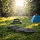 NC2720 ŁÓŻKO TURYSTYCZNE SKŁADANE SZARE 200 CM NILS CAMP