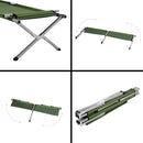 NC2756 ŁÓŻKO POLOWE SKŁADANE ZIELONE 200 CM NILS CAMP