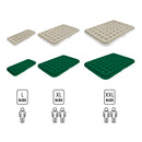 NC2802 MATERAC TURYSTYCZNY DMUCHANY 191X137X22 CM BEŻOWY NILS CAMP