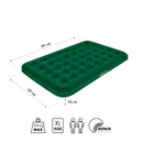 NC2802 MATERAC TURYSTYCZNY DMUCHANY 191X137X22 CM ZIELONY NILS CAMP