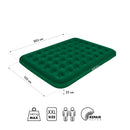 NC2803 MATERAC TURYSTYCZNY DMUCHANY 203X152X22 CM ZIELONY NILS CAMP