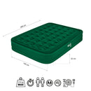 NC2808 MATERAC DWUOSOBOWY KING SIZE ZIELONY + POMPKA ELEKTRYCZNA NILS CAMP