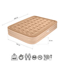 NC2808 MATERAC DWUOSOBOWY KING SIZE BEŻOWY + POMPKA ELEKTRYCZNA NILS CAMP