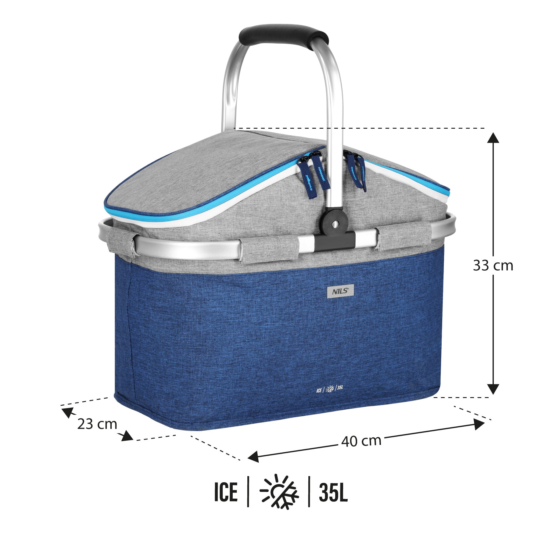 NC2901 THERMAL BAG BLUE 35L NILS