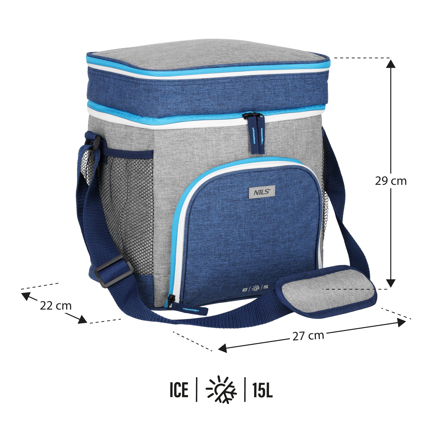 NC2902 BLUE THERMAL BAG 15L NILS