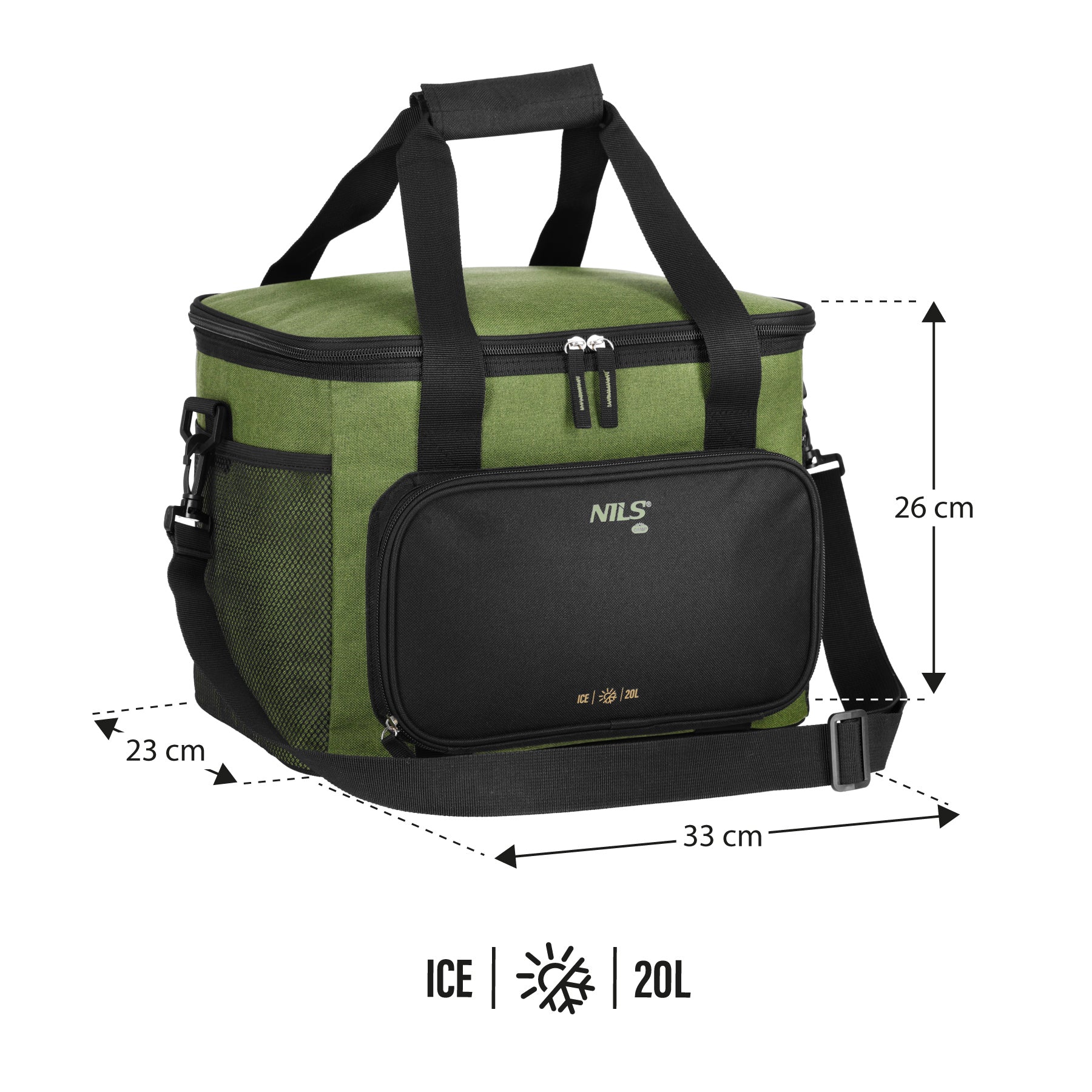 NC2904 THERMAL BAG GREEN 20L NILS