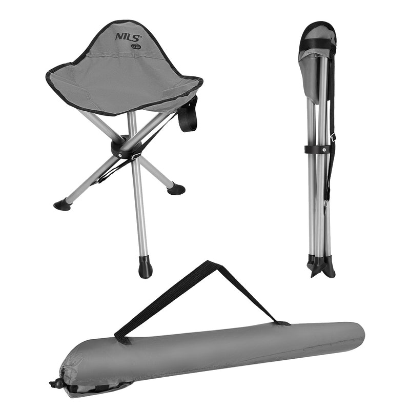 NC3008 GREY NILS CAMP TRAVEL STOOL